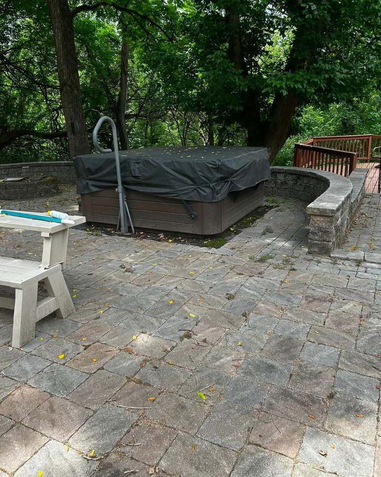 Hot tub removal before — JB Removal Services, Martinsburg WV