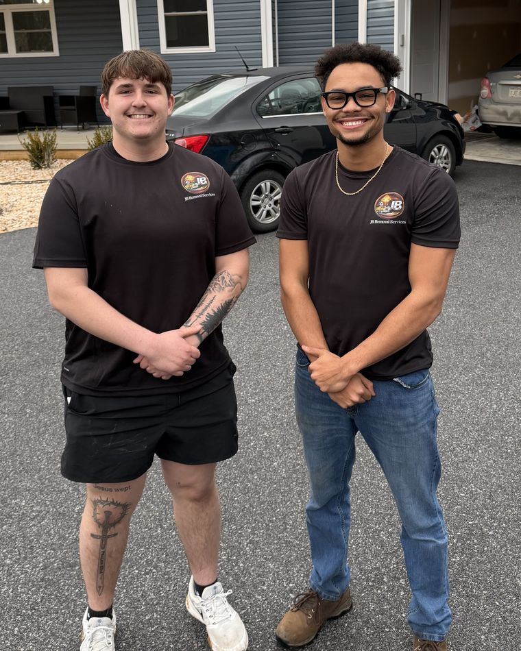Jordan and Brayden, owners of JB Removal Services in Martinsburg, WV